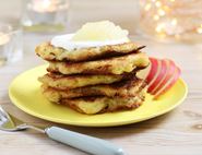 Latkes with Soured Cream & Apple Sauce