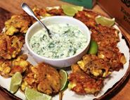 Hugh's Cauliflower Pakoras with Raita