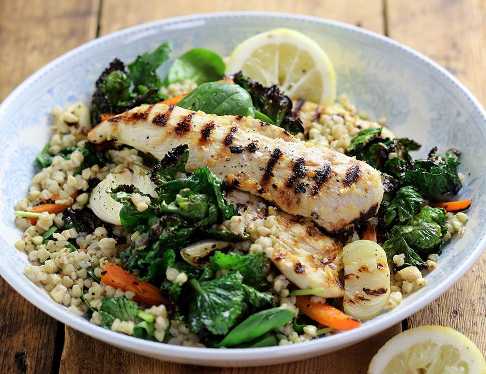 Griddled Chicken, Kale & Buckwheat Bowl | Abel & Cole