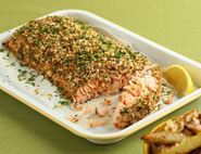 Salmon Fillet with Horseradish, Lemon & Herb Crust