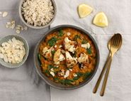 Buttered Cauliflower Dal with Brown Basmati Rice