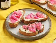 Chioggia Beetroot & Goat's Cheese Bruschette