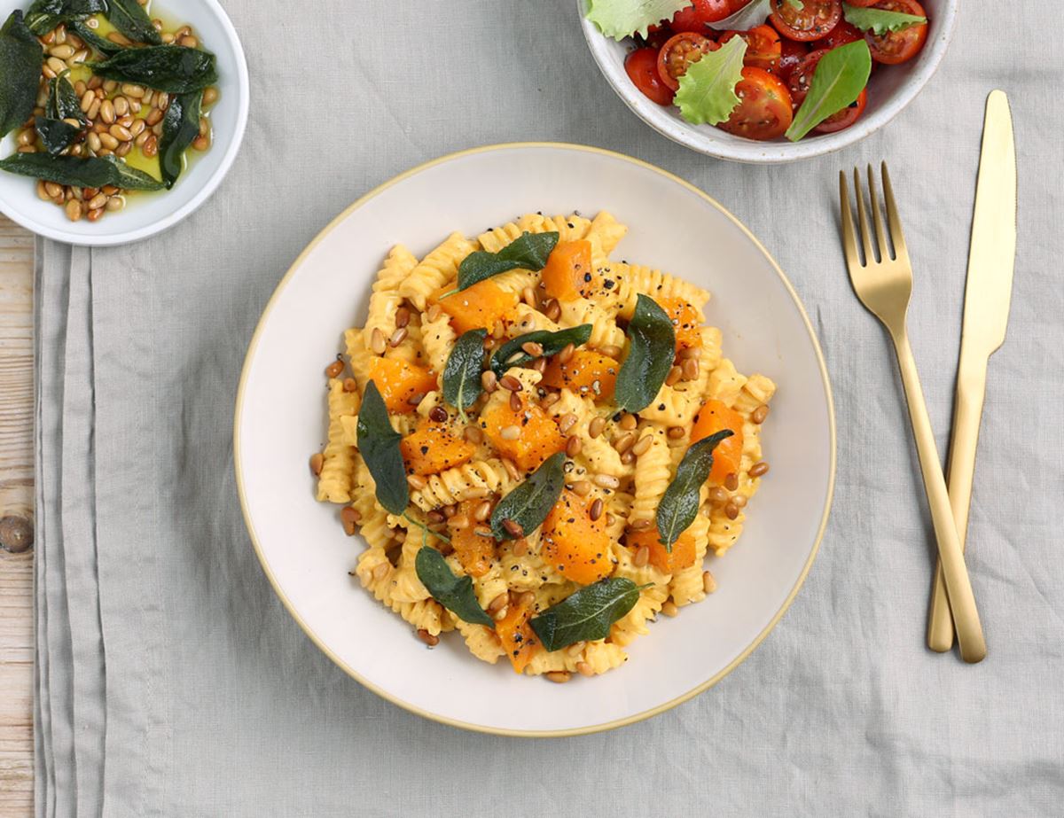 Fusilli with Creamy Roast Squash Sauce