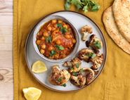 Chickpea Curry with Roast Cauliflower