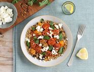 Roast Squash with Giant Couscous & Feta