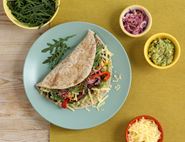 Cheesy Black Bean & Avocado Wraps