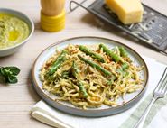 Trofie with Asparagus Stalk Pesto