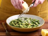 Fusilli with Asparagus & Wild Garlic