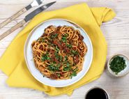 Spaghetti with Spicy Harissa Sauce