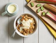 Slow Cooker Rhubarb & Apple Crumble