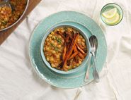 Chickpea & Lentil Dal with Roast Tikka Carrots