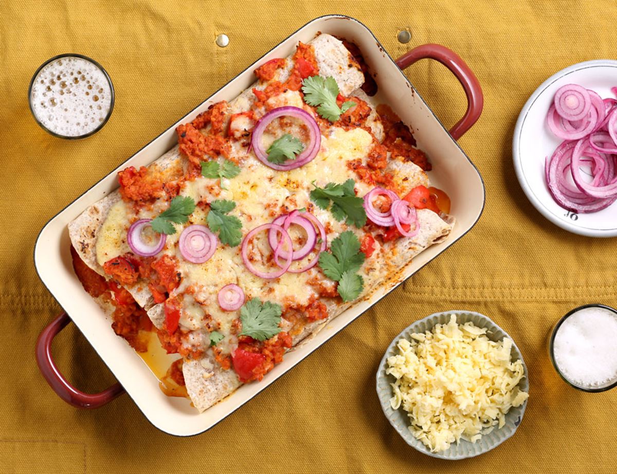 Cheesy Chilli Enchiladas