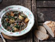 Autumn Soup with Parmesan Dumplings