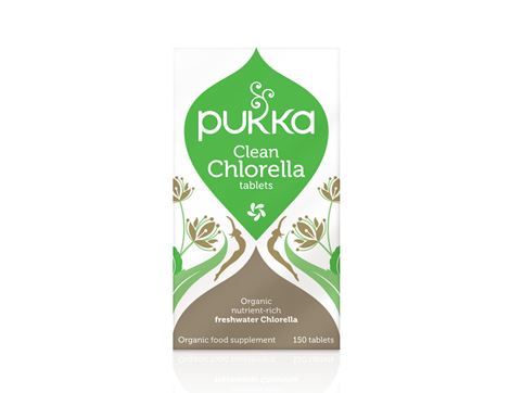 Clean Chlorella Tablets, Organic, Pukka (150 tablets)