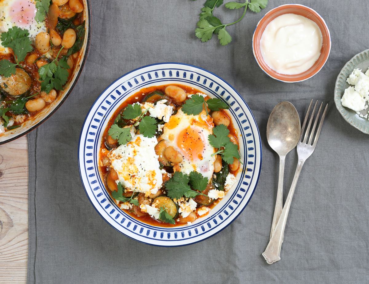 Spinach & Feta Baked Eggs