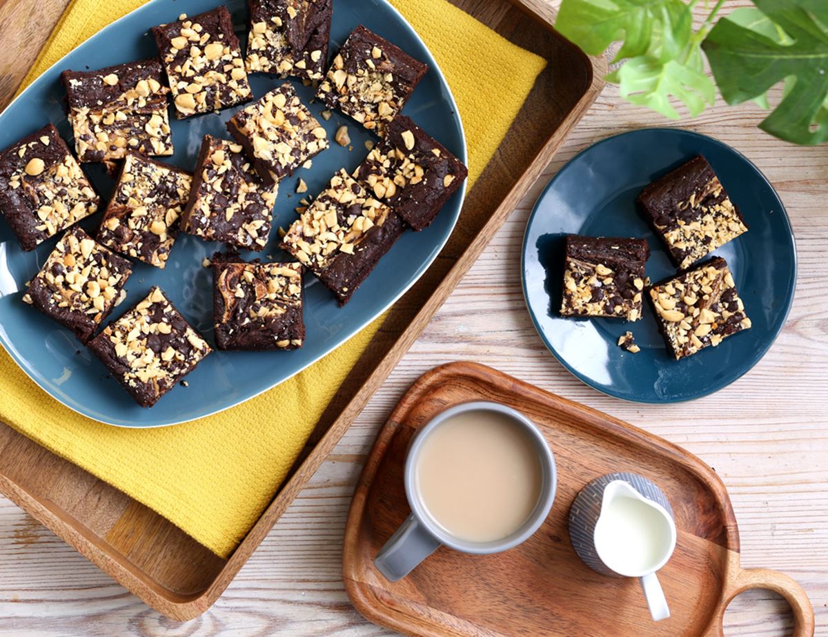 Peanut Butter & Black Bean Brownies