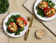 Stuffed Peppers with Feta & Bulgar Wheat