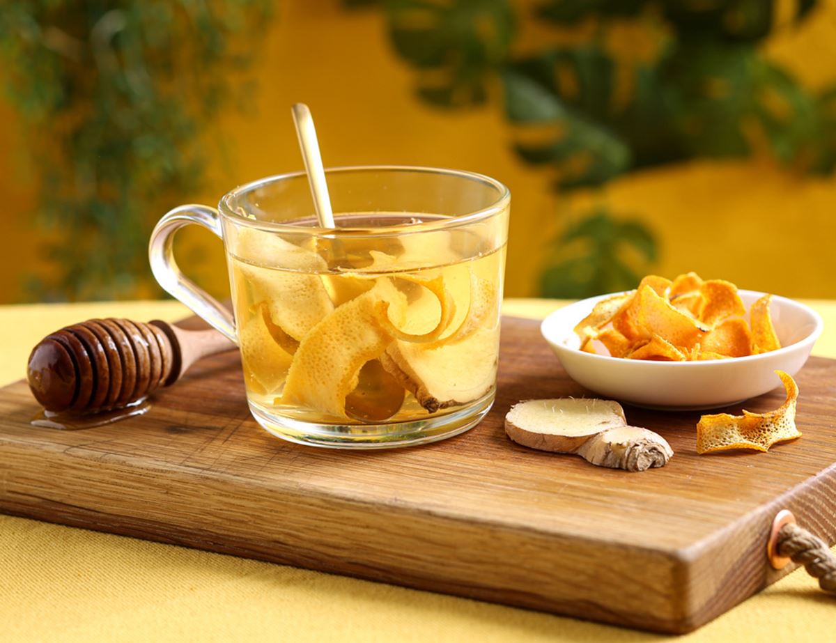 Dried Orange Peel, Ginger & Honey Tea