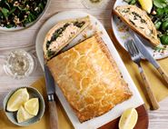 Salmon En Croute with Wild Garlic