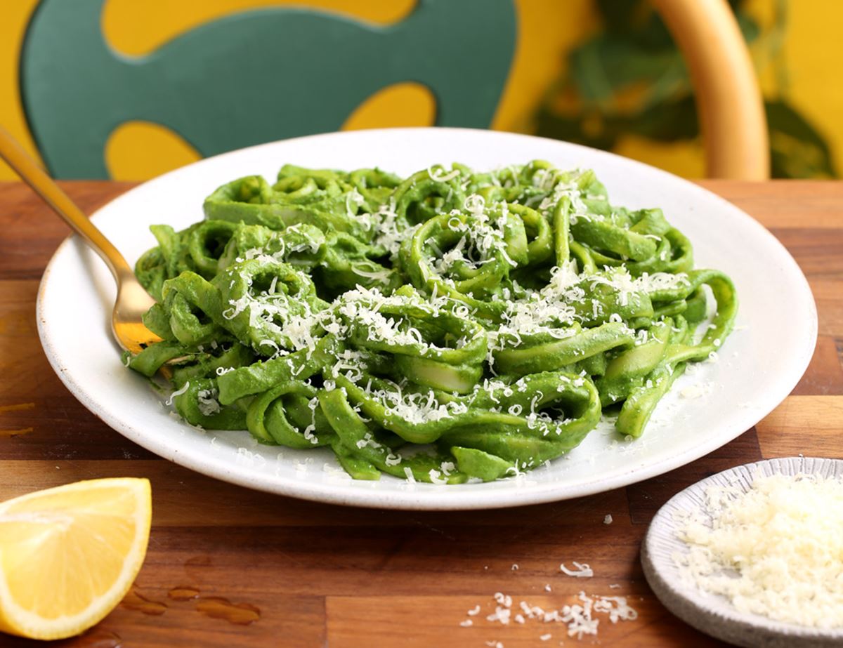 Wild Garlic, Spring Greens & Ricotta Tagliatelle