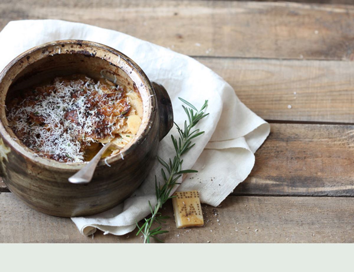 Parsnip Gratin with Rosemary and Chilli