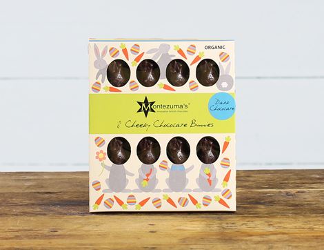 Dark Chocolate Cheeky Bunnies, Organic, Montezuma's Chocolates (90g)