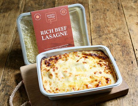 Beef Lasagne, For Two, Organic, Pegoty Hedge (800g)