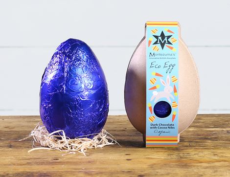 Dark Chocolate & Cocoa Nibs Egg, Organic, Montezuma's Chocolates (150g)