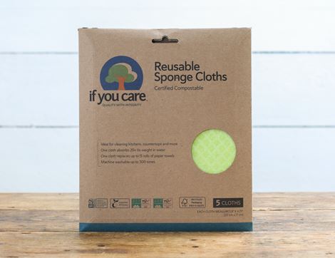 sponge cloths 100% natural if you care 5 cloths