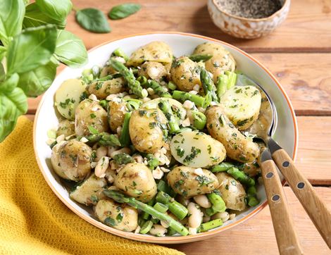 Jersey Royal, Asparagus & Cannellini Bean Salad