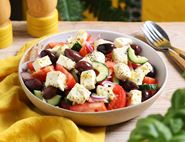 Greek Salad with Marinated Feta