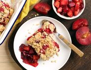 Spiced Plum & Apple Oat Bars