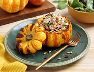 Stuffed Seasonal Squash with Jewelled Rice