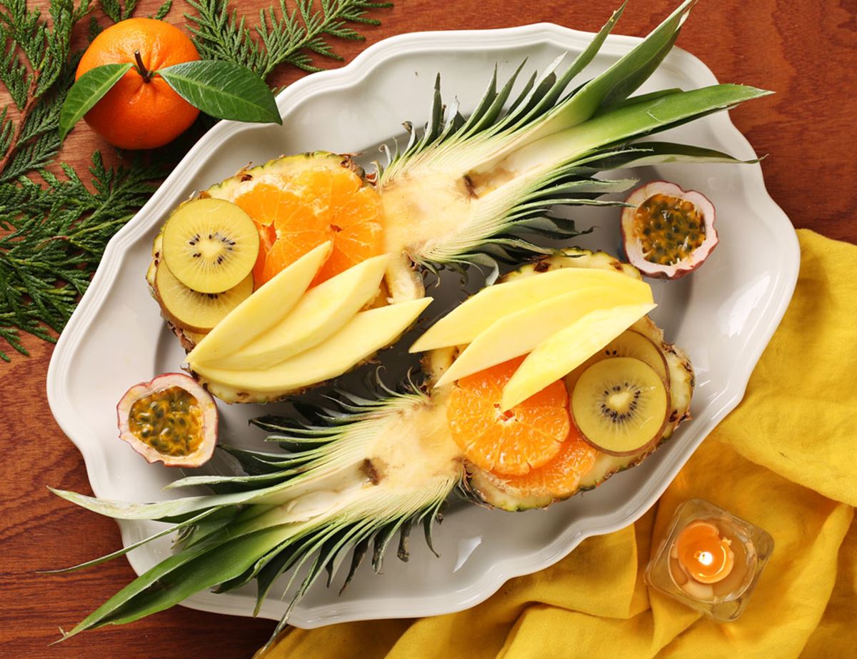 Christmas Tropical Fruit Salad