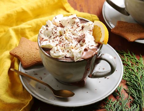 Orange & Hazelnut Hot Chocolate