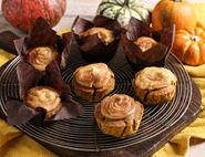 Roast Squash, Brown Butter & Walnut Muffins with Maple Glaze