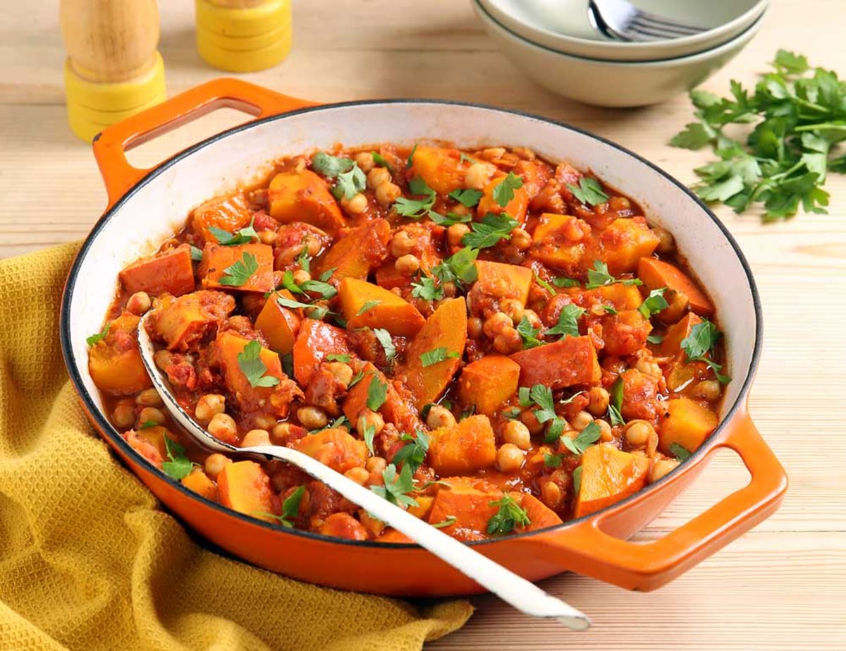 Chilean-Style Chickpea & Squash Stew
