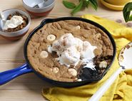 Gingerbread & White Chocolate Skillet Cookie