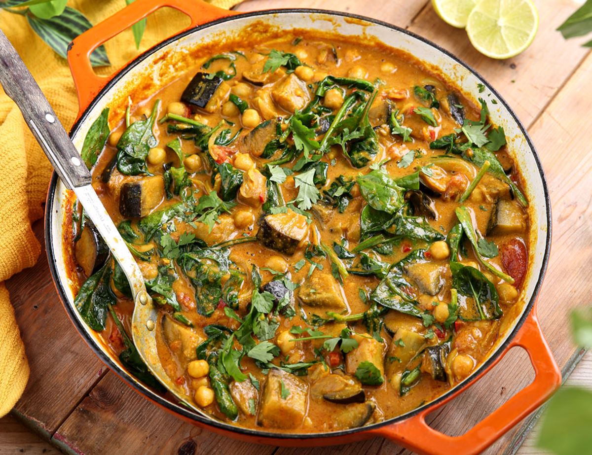 Chickpea, Aubergine & Coconut Curry 