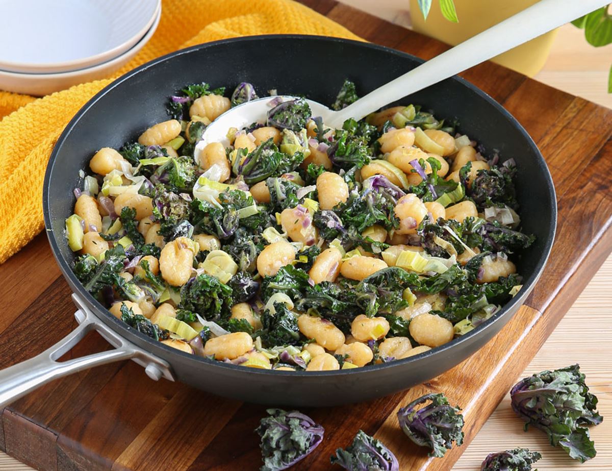 Gnocchi with Creamed Kalettes