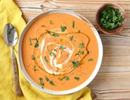 Roast Red Pepper, Tomato & Butter Bean Soup