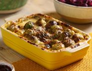Brussels Sprouts & Blue Cheese Gratin