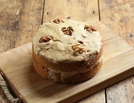 organic coffee & walnut cake authentic bread co