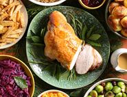 Roast Turkey Breast with Sage & Onion Stuffing & Cranberry Sauce