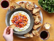 Blood Orange & Whipped Ricotta Dip with Ciabatta Toasts