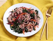 Ginger, Lime & Chilli Udon Noodle Salad with Crispy Tofu
