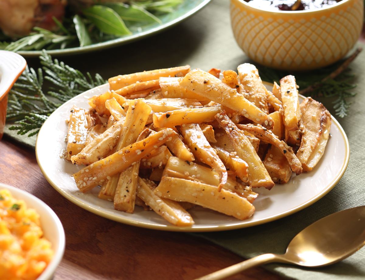 Honey & Sesame Roast Parsnips