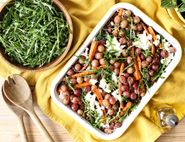 Mozzarella & Lentil Salad With Thyme Roasted Grapes