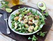 Jersey Royal & Avocado Salad with Chilli & Lime Dressing