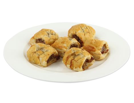 Mini Sausage Rolls, Abel & Cole (6 pack)